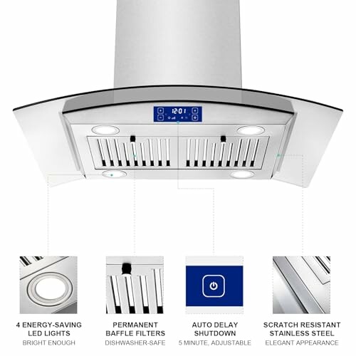 JOEAONZ Island Range Hood