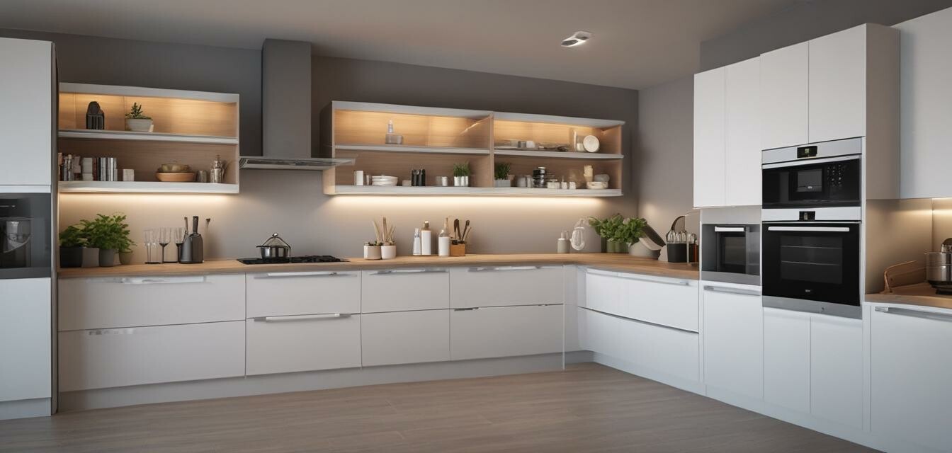 Smart kitchen with integrated technology